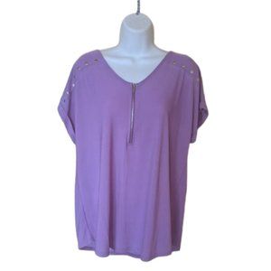 ---  Purple Lillac Blouse Blousy Top Size XL  NEW NWOT